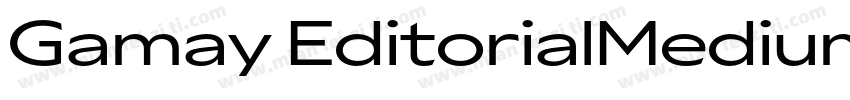 Gamay EditorialMedium字体转换